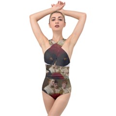 Vintage 1501598 1280 Cross Front Low Back Swimsuit by vintage2030