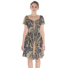 Design 1331489 1920 Short Sleeve Bardot Dress by vintage2030