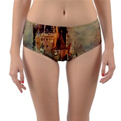 Painting 1241680 1920 Reversible Mid-waist Bikini Bottoms by vintage2030