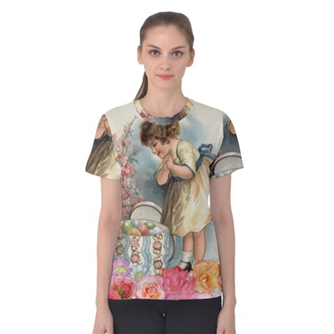 Easter 1225815 1280 Women s Cotton Tee by vintage2030