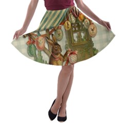 Easter 1225826 1280 A-line Skater Skirt by vintage2030