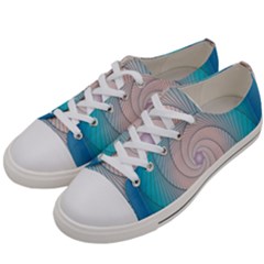 Decorative Background Blue Women s Low Top Canvas Sneakers by Sapixe