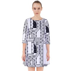 Seamless Pattern Texture Background Smock Dress by Sapixe