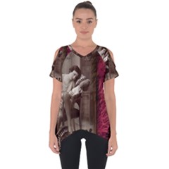 Vintage 1217079 1920 Cut Out Side Drop Tee by vintage2030