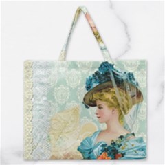 Lady 1112776 1920 Zipper Large Tote Bag by vintage2030