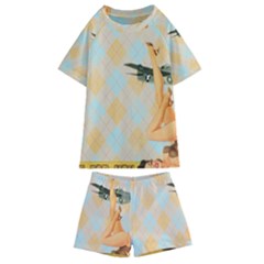 Retro 1107644 1920 Kids  Swim Tee And Shorts Set by vintage2030