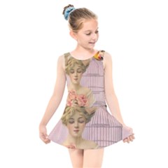 Woman 1079479 1920 Kids  Skater Dress Swimsuit by vintage2030