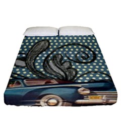 Retro 1107633 1920 Fitted Sheet (queen Size) by vintage2030