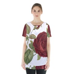 Rose 1077964 1280 Skirt Hem Sports Top by vintage2030