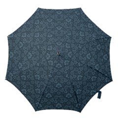 Damask Blue Hook Handle Umbrellas (small) by vintage2030