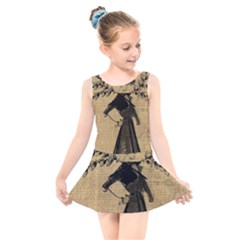 Vintage 1060201 1920 Kids  Skater Dress Swimsuit by vintage2030