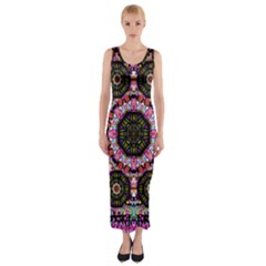 Decorative Candy With Soft Candle Light For Love Fitted Maxi Dress by pepitasart