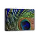Peacock Feather Macro Peacock Bird Mini Canvas 7  x 5  (Stretched) View1