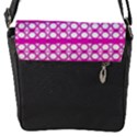 Circles Lines Bright Pink Modern Pattern Removable Flap Cover (S) View2