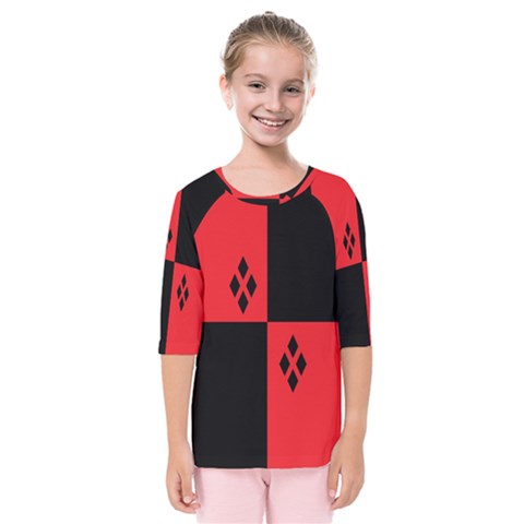 Harley Kids  Quarter Sleeve Raglan Tee by raeraeshescrafty