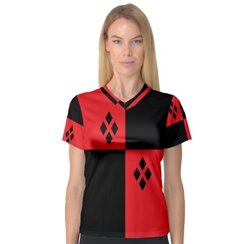 Harley V-neck Sport Mesh Tee by raeraeshescrafty