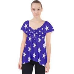 Day Independence July Background Lace Front Dolly Top by Simbadda