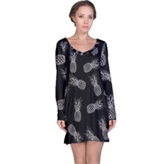 Pineapple Pattern Long Sleeve Nightdress by Valentinaart