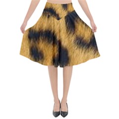 Leopard Print Flared Midi Skirt by NSGLOBALDESIGNS2