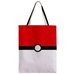 Poke Ball Zipper Classic Tote Bag by raeraeshescrafty