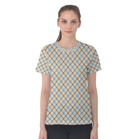 Plaid 2 Women s Cotton Tee by dressshop