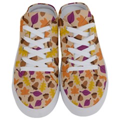 Acorn Pattern Half Slippers by Hansue