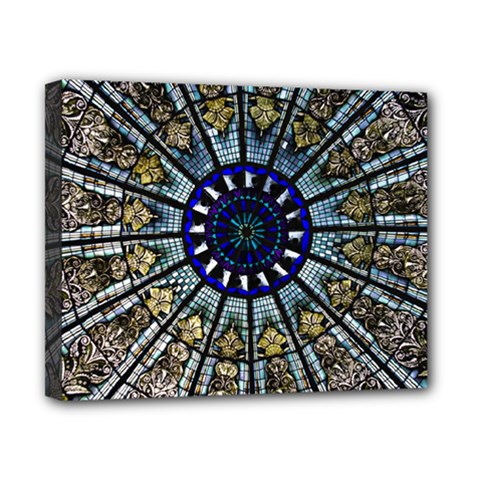 Pattern Art Form Architecture Canvas 10  X 8  (stretched) by Nexatart