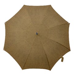 Burlap Coffee Sack Grunge Knit Look Hook Handle Umbrellas (large) by dressshop