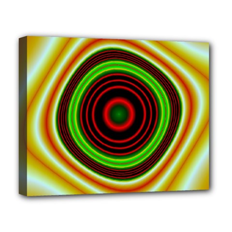 Digital Art Background Yellow Red Deluxe Canvas 20  X 16  (stretched) by Sapixe