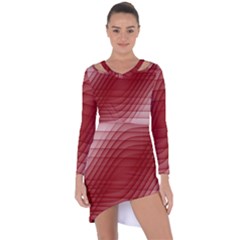 Background Light Glow Abstract Art Asymmetric Cut-out Shift Dress by Sapixe