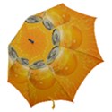 Orange Drink Splash Poster Hook Handle Umbrellas (Small) View2