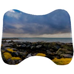 Iceland Nature Mountains Landscape Head Support Cushion by Sapixe