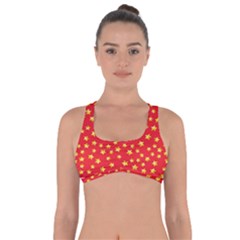 Pattern Stars Multi Color Got No Strings Sports Bra by Sapixe