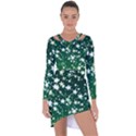 Christmas Star Advent Background Asymmetric Cut-Out Shift Dress View1