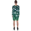 Christmas Star Advent Background Asymmetric Cut-Out Shift Dress View2