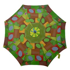 Easter Egg Happy Easter Colorful Hook Handle Umbrellas (large) by Sapixe