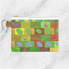 Easter Egg Happy Easter Colorful Canvas Cosmetic Bag (medium) by Sapixe