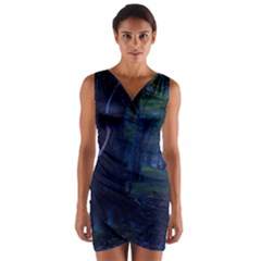 Beeches Tree Forest Beech Shadows Wrap Front Bodycon Dress by Sapixe