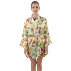 Thanksgiving Pattern Long Sleeve Kimono Robe by Valentinaart