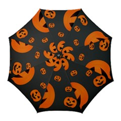 Halloween Pumpkin Autumn Fall Golf Umbrellas by Sapixe