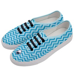Chevron Shark Pattern Women s Classic Low Top Sneakers by emilyzragz