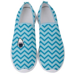 Chevron Shark Pattern Men s Slip On Sneakers by emilyzragz