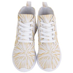Yellow Firework Transparent Women s Lightweight High Top Sneakers by Mariart