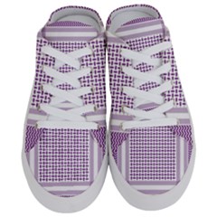 Purple Geometric Headdress Half Slippers by Mariart