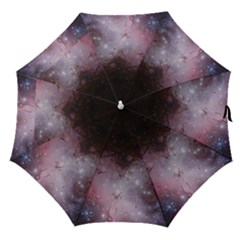 Eagle Nebula Wine Pink And Purple Pastel Stars Astronomy Straight Umbrellas by genx