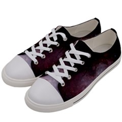 Eagle Nebula Wine Pink And Purple Pastel Stars Astronomy Women s Low Top Canvas Sneakers by genx
