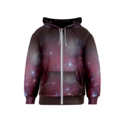 Christmas Tree Cluster Red Stars Nebula Constellation Astronomy Kids  Zipper Hoodie by genx