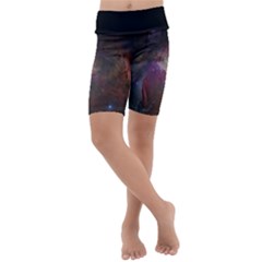 Orion Nebula Star Formation Orange Pink Brown Pastel Constellation Astronomy Kids  Lightweight Velour Cropped Yoga Leggings by genx