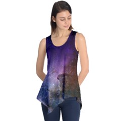 Carina Nebula Ngc 3372 The Grand Nebula Pink Purple And Blue With Shiny Stars Astronomy Sleeveless Tunic by genx