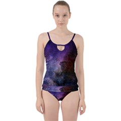 Carina Nebula Ngc 3372 The Grand Nebula Pink Purple And Blue With Shiny Stars Astronomy Cut Out Top Tankini Set by genx